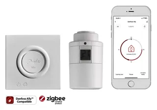 Danfoss elektr. Thermostat Ally, ZigBee 5-35C, für RA u. M30x1,5, PID-Regler