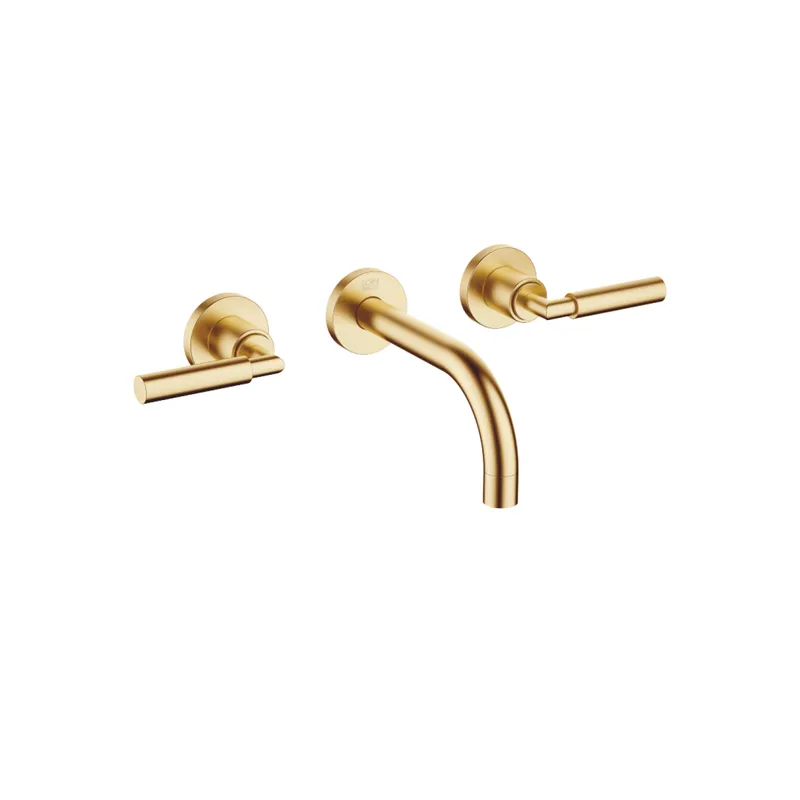 Dornbracht Waschtisch-Wandbatt. ohne Ablaufgarnitur TARA 36707882 Messing gebürstet (23kt Gold)