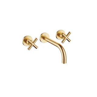 Dornbracht Waschtisch-Wandbatt. ohne Ablaufgarnitur TARA 36712892 Messing gebürstet (23kt Gold)