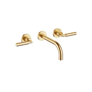 Dornbracht Waschtisch-Wandbatt. ohne Ablaufgarnitur TARA 36712882 Messing gebürstet (23kt Gold)