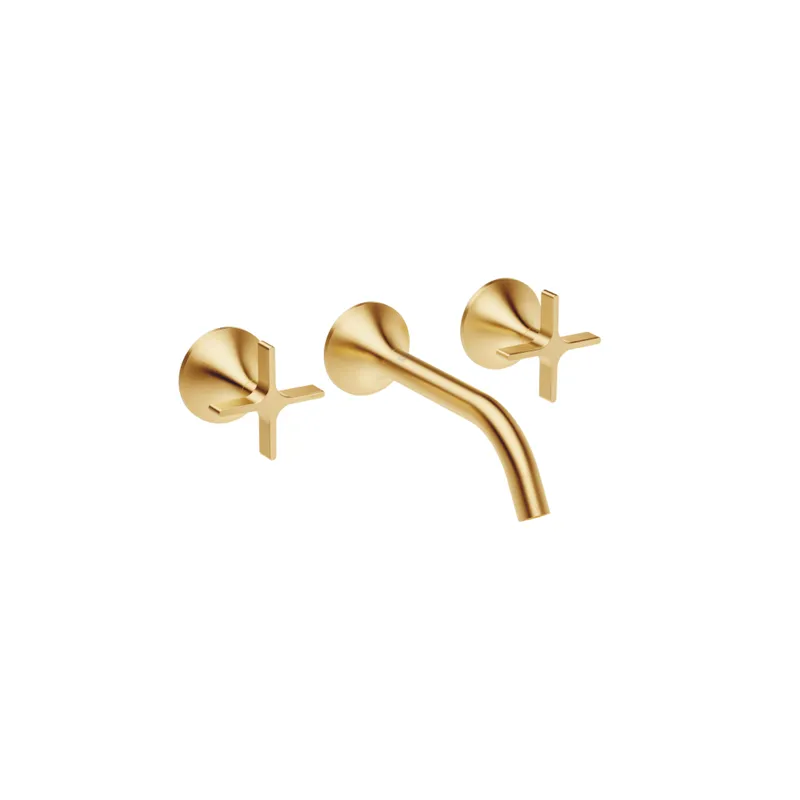 Dornbracht Waschtisch-Wandbatt. ohne Ablaufgarnitur VAIA 36712809 Messing gebürstet (23kt Gold)