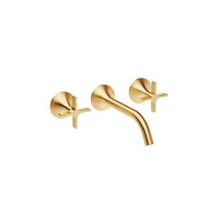 Dornbracht Waschtisch-Wandbatt. ohne Ablaufgarnitur VAIA 36712809 Messing gebürstet (23kt Gold)