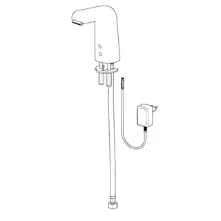Waschtisch-Batt. HANSAMEDIPRO 0567 230/9 V Kaltw. Bluetooth Ausld. 117 mm DN15 chr – Bild 4