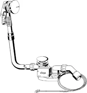Viega Ab-/Überlauf Multiplex Trio 6175.1 in DN40/50 verchromt – Bild 3