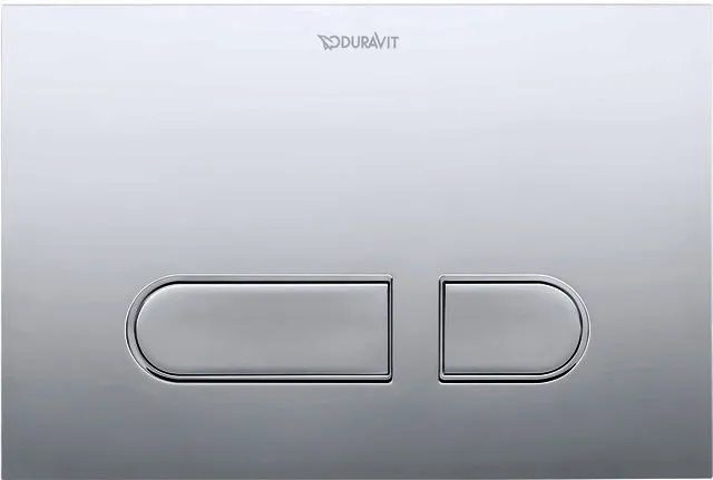 Duravit DuraSys A1 Betät.-Pl.mech. f. WC Dual Flush,Aufgesetzt/Fächenb.,Chrom HG