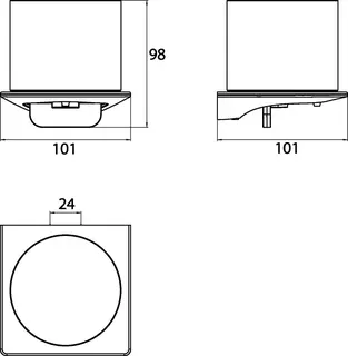 Emco Seifenspender art 00102 Glasteil innen mattiert chr – Bild 5