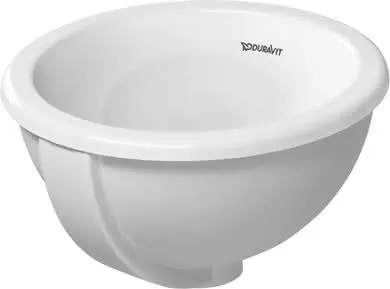 Duravit Einbauwaschtisch Architec Bali 335 mm EB v.ob.,m.ÜL,o.HLB,u.glasiert,weiß