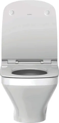 Duravit Wand-WC Set DuraStyle Weiß, rimless Tiefspüler inkl.WC-Sitz m.Absenkautom.
