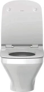 DU Wand-WC Set DuraStyle Weiß, rimless Tiefspüler inkl.WC-Sitz m.Absenkautom.