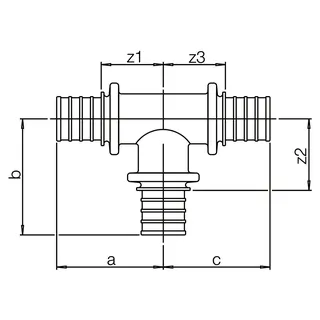 REHAU T-Stück SDR 11 LX 32 - 32 - 32 – Bild 2