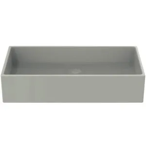 Ideal Standard Aufsatzwaschtisch Extra, ohne Hahnloch, ohne Überlauf, 600x400x125mm, Weiß