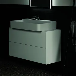 Ideal Standard Waschtisch-Unterschrank Conca, 2 Auszüge, m.mi.Ausschnitt, 1002x373x550mm, Weiß – Bild 3