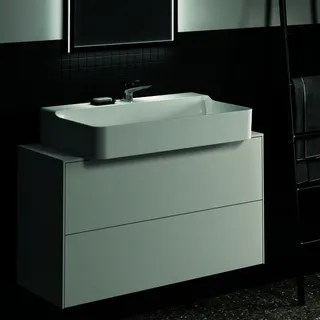 Ideal Standard Waschtisch-Unterschrank Conca, 2 Auszüge, m.mi.Ausschnitt, 1002x373x550mm, Weiß – Bild 5