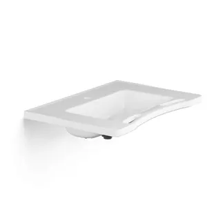 Waschtisch Matrix Medium 780x545x141mm m. Hahnl. o. Überlauf. Mit Griffen