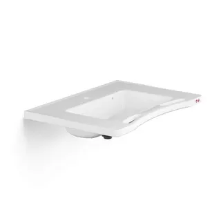 Waschtisch Matrix Medium 780x545x166mm m. HL u Überlauf, m. Bedienknöpfen