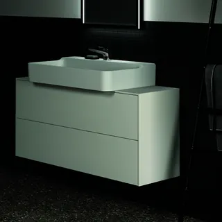 Ideal Standard Waschtisch-Unterschrank Conca, 2 Auszüge, m.mi.Ausschnitt, 1202x373x550mm, Weiß – Bild 4