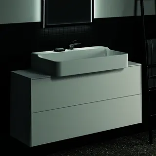 Ideal Standard Waschtisch-Unterschrank Conca, 2 Auszüge, m.mi.Ausschnitt, 1202x373x550mm, Weiß – Bild 5