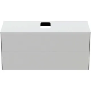 Ideal Standard Waschtisch-Unterschrank Conca, 2 Auszüge, m.mi.Ausschnitt, 1202x505x550mm, Weiß
