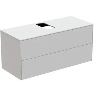 Ideal Standard Waschtisch-Unterschrank Conca, 2 Auszüge, m.mi.Ausschnitt, 1202x505x550mm, Weiß – Bild 2