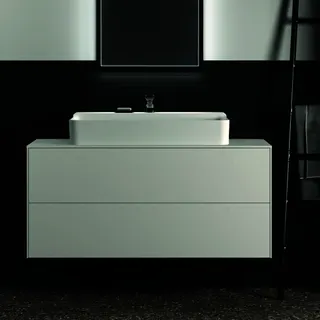 Ideal Standard Waschtisch-Unterschrank Conca, 2 Auszüge, m.mi.Ausschnitt, 1202x505x550mm, Weiß – Bild 5