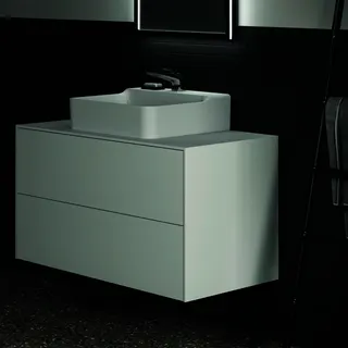 Ideal Standard Waschtisch-Unterschrank Conca, 2 Auszüge, m.mi.Ausschnitt, 1002x505x550mm, Weiß – Bild 4