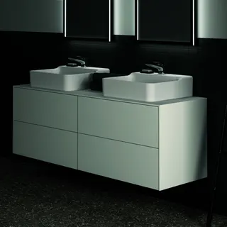 Ideal Standard Waschtisch-Unterschrank Conca, 4 Auszüge, m.Ausschnitt, 1587x505x550mm, Weiß – Bild 3