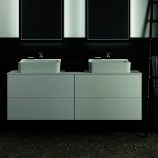 Ideal Standard Waschtisch-Unterschrank Conca, 4 Auszüge, m.Ausschnitt, 1587x505x550mm, Weiß – Bild 4