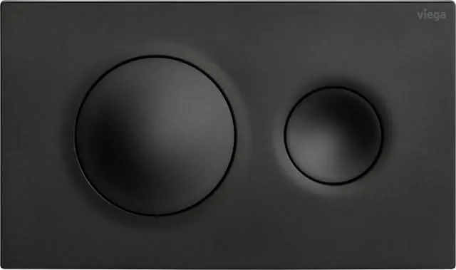 Viega WC Betätigungsplatte VfS 20 8610.1 aus Kunststoff in schwarz matt