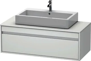 DU WTU wandhängend Ketho 550x1200x426mm 1 Auszug, für ASB mi., weiß matt