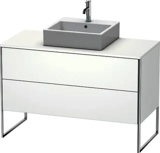 DU WTU XSquare 778x1200x548,bodenstehend Weiß Matt, 2 Schubkästen