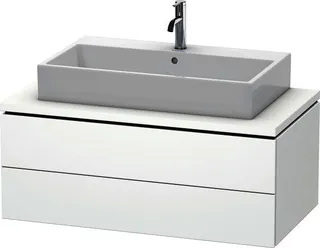 DU WTU für Konsole L-Cube 400x1020x547mm 2 Schubkästen, Weiß Matt