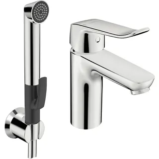 EHM Waschtisch-Batt. HANSACARE 4628 Bed.he. lang 1-strahlig Ausld. 114 mm DN15 chr