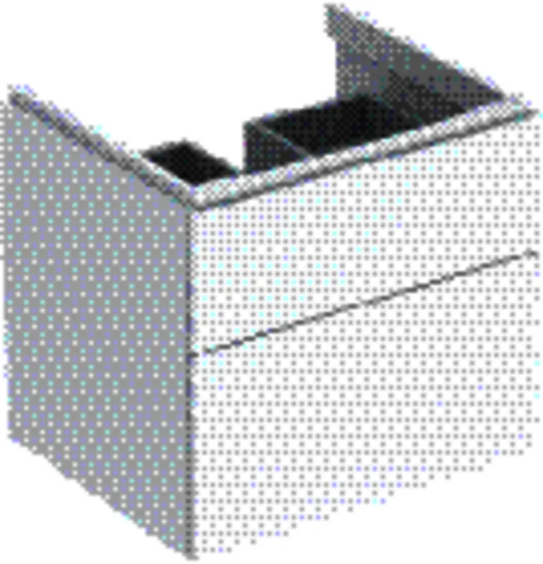 Geberit Xeno2 Unterschrank f. Waschtisch, 2 Schubl. 58x53x46,2cm, weiß