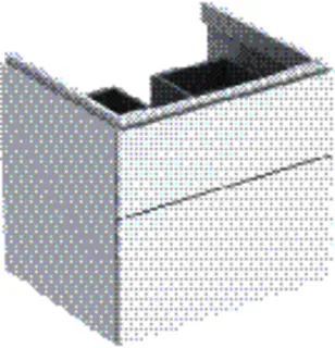 GE Xeno2 Unterschrank f. WT, 2 Schubl. 58x53x46,2cm, weiß