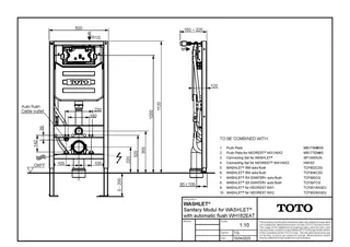 TOTO Vorwandelement f. WASHLET für WASHLET mit automatischer Spülung – Bild 3