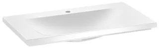 Keuco Mineralguss-Waschtisch Royal Reflex 34061, für 1 Loch Armaturen, weiß