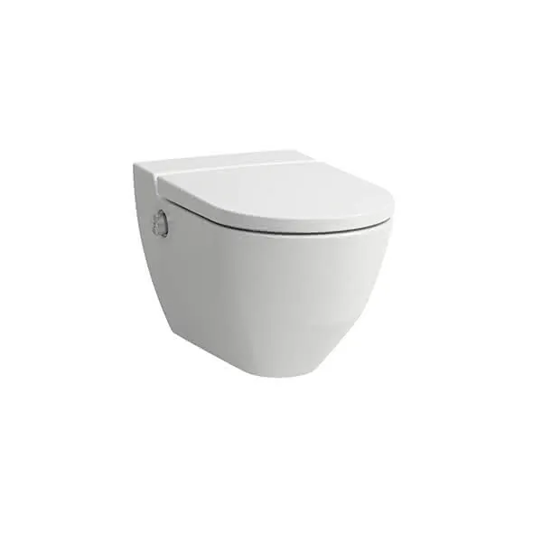Laufen Dusch-T-WC wandh. Navia 580x370x380 spülrandlos weiß matt