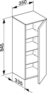 Keuco MS Royal Reflex 34020, A:rechts, 1-türig, trüffel/trüffel – Bild 2