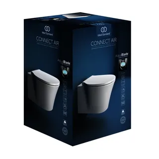 Ideal Standard Wand-T-WC-Kombipaket Connect Air, AQUABLADE,mit Softclosing,365x540mm,Weiß – Bild 2