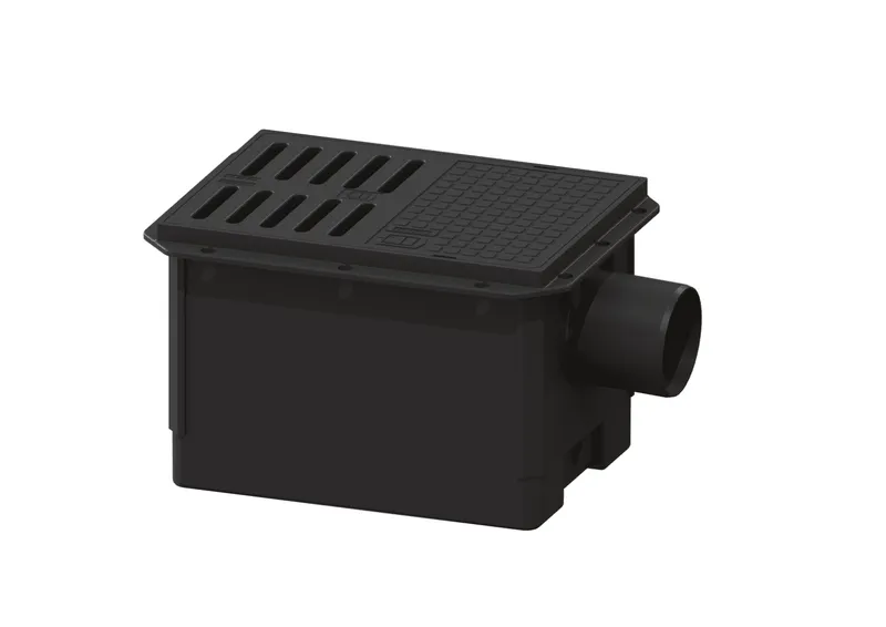 KESSEL-Rückstaupumpanlage Pumpfix S DN 100, niedrigster Einbau, Schlitzrost