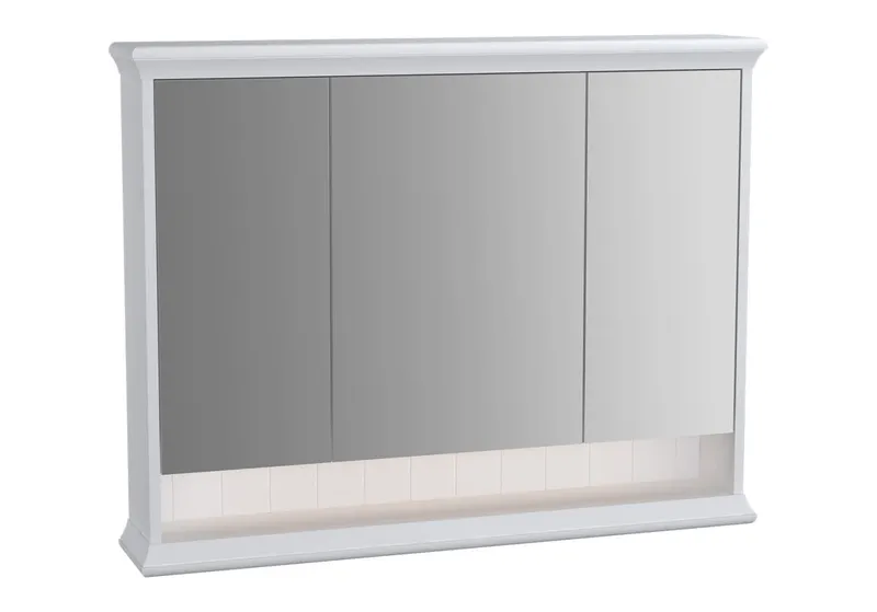 VitrA LED-Spiegelschrank Valarte 980 mm 3 Türen Weiß Matt