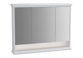 VitrA LED-Spiegelschrank Valarte 980 mm 3 Türen Weiß Matt