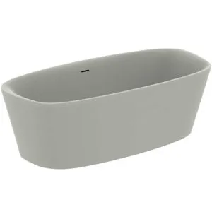 Ideal Standard freistehende Duo-Badewanne DEA m.Ablauf, 1900x900x475/610mm, Seidenweiß