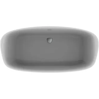 Ideal Standard freistehende Duo-Badewanne DEA m.Ablauf, 190x90x47/61cm, Schwarz Matt – Bild 2