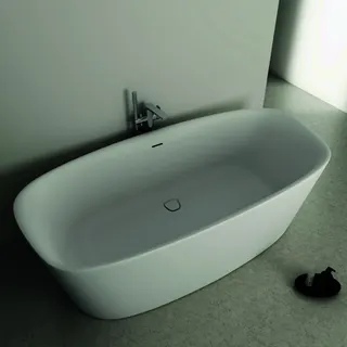 Ideal Standard freistehende Duo-Badewanne DEA m.Ablauf, 1900x900x475/610mm, Seidenweiß – Bild 4
