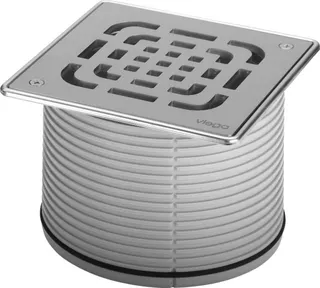 Viega Aufsatz 4922.7 in 150x150mm Kunststoff grau – Bild 2