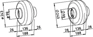 Helios RR EC 100 Rohrventilator EC 1-PH 50/60Hz regelbar DN 100 – Bild 2