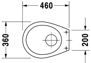 Duravit Stand-WC Design Classics 470 mm Trockenklosett, weiß – Bild 5