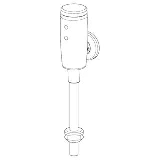 Urinalsteuerung HANSAELECTRA 0944 6V Bluetooth Ausld. 81mm gerade DN15 chr – Bild 3