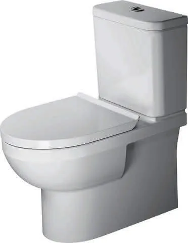 Stand-WC Kombi Duravit No.1,Weiß, 650mm,riml,TS,Abg.waagr.,var.Zul.,